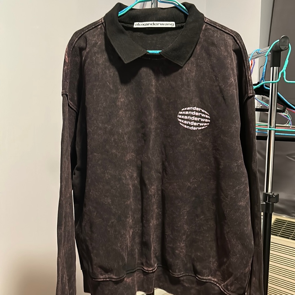 Alexander Wang oversized acid wash sweater